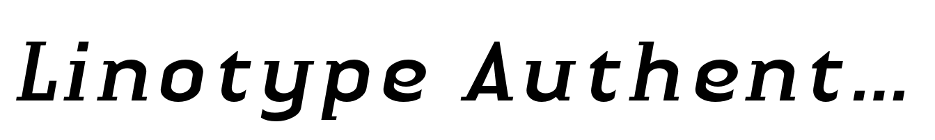 Linotype Authentic Small Serif Pro Italic